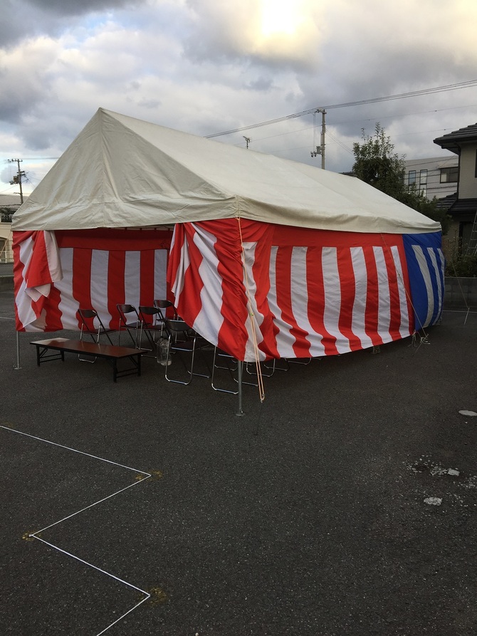 8坪テント地鎮祭 8坪テント地鎮祭